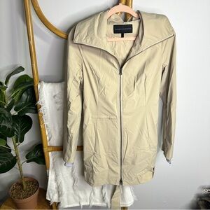 Elizabe Roberts Khaki Outwear Belted Coat Jacket sz S